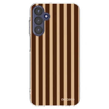 Picasee silikonový průhledný obal pro Samsung Galaxy A15 A155F 4G - Brown lines