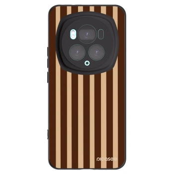 Picasee silikonový černý obal pro Honor Magic6 Pro - Brown lines