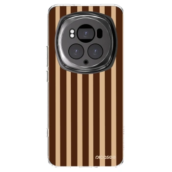 Picasee silikonový průhledný obal pro Honor Magic6 Pro - Brown lines