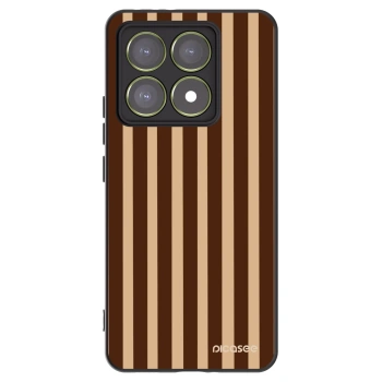 Picasee silikonový černý obal pro Xiaomi 14T - Brown lines