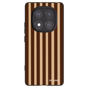Picasee silikonový černý obal pro Xiaomi Redmi Note 14 Pro+ 5G - Brown lines