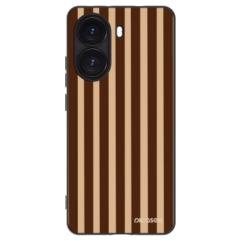 Picasee silikonový černý obal pro Xiaomi Poco X7 Pro 5G - Brown lines