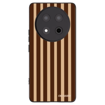 Picasee silikonový černý obal pro Honor Magic7 Lite 5G - Brown lines