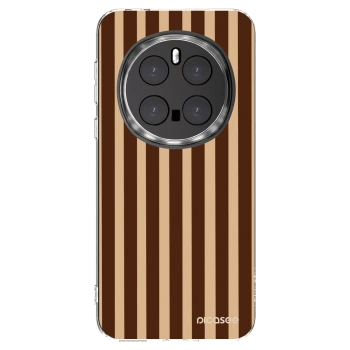 Picasee silikonový průhledný obal pro Honor Magic7 Pro 5G - Brown lines