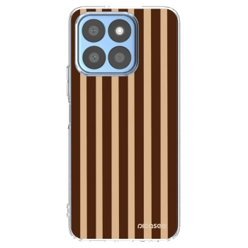 Picasee silikonový průhledný obal pro Honor X8c - Brown lines