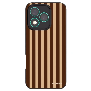Picasee silikonový černý obal pro Honor 400 Lite 5G - Brown lines