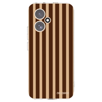 Picasee silikonový průhledný obal pro Honor 400 5G - Brown lines