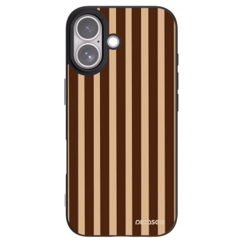 Picasee silikonový černý obal pro Apple iPhone 17 - Brown lines