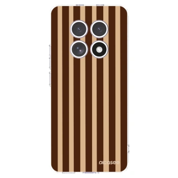 Picasee silikonový průhledný obal pro Xiaomi Redmi Note 15 4G - Brown lines