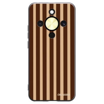 Picasee silikonový černý obal pro Honor Magic8 Lite 5G - Brown lines