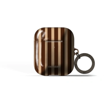 Obal pro Apple AirPods 1 - Brown lines
