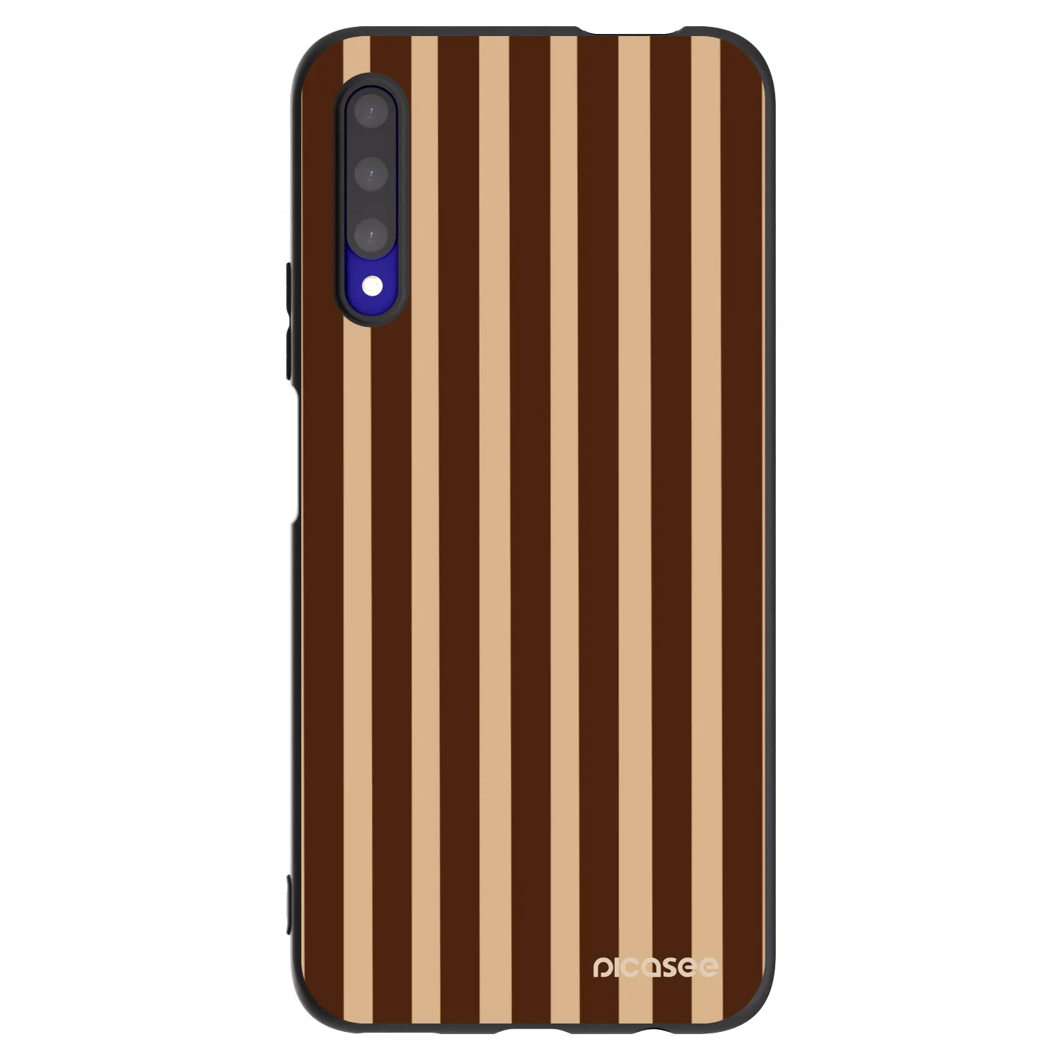 Picasee silikonový černý obal pro Honor 9X Pro - Brown lines