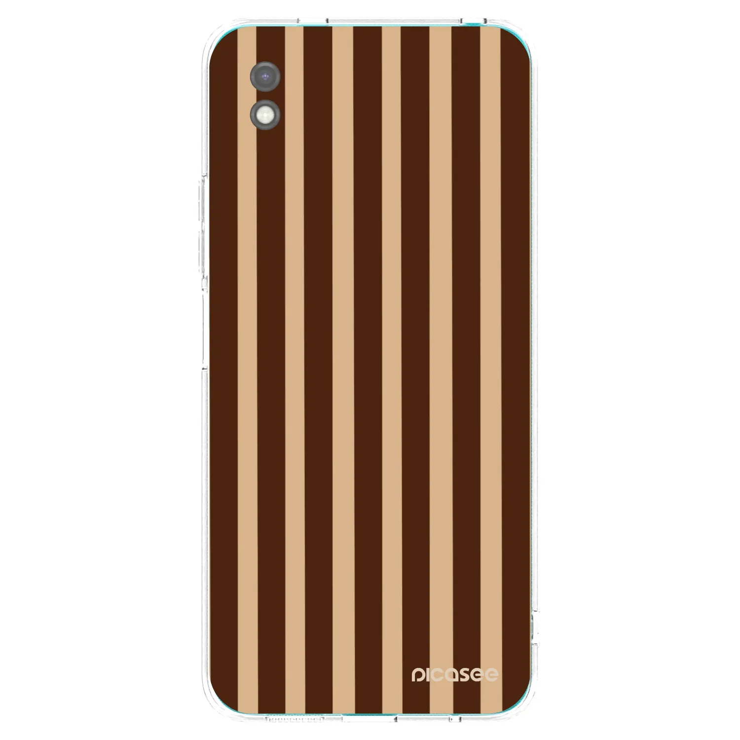 Picasee silikonový černý obal pro Xiaomi Redmi 9A - Brown lines