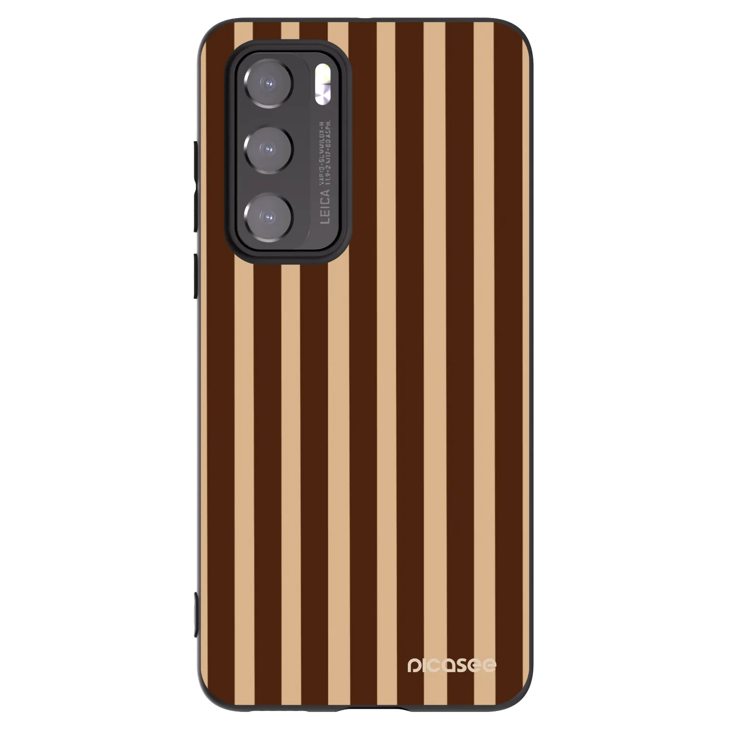 Picasee silikonový černý obal pro Huawei P40 - Brown lines