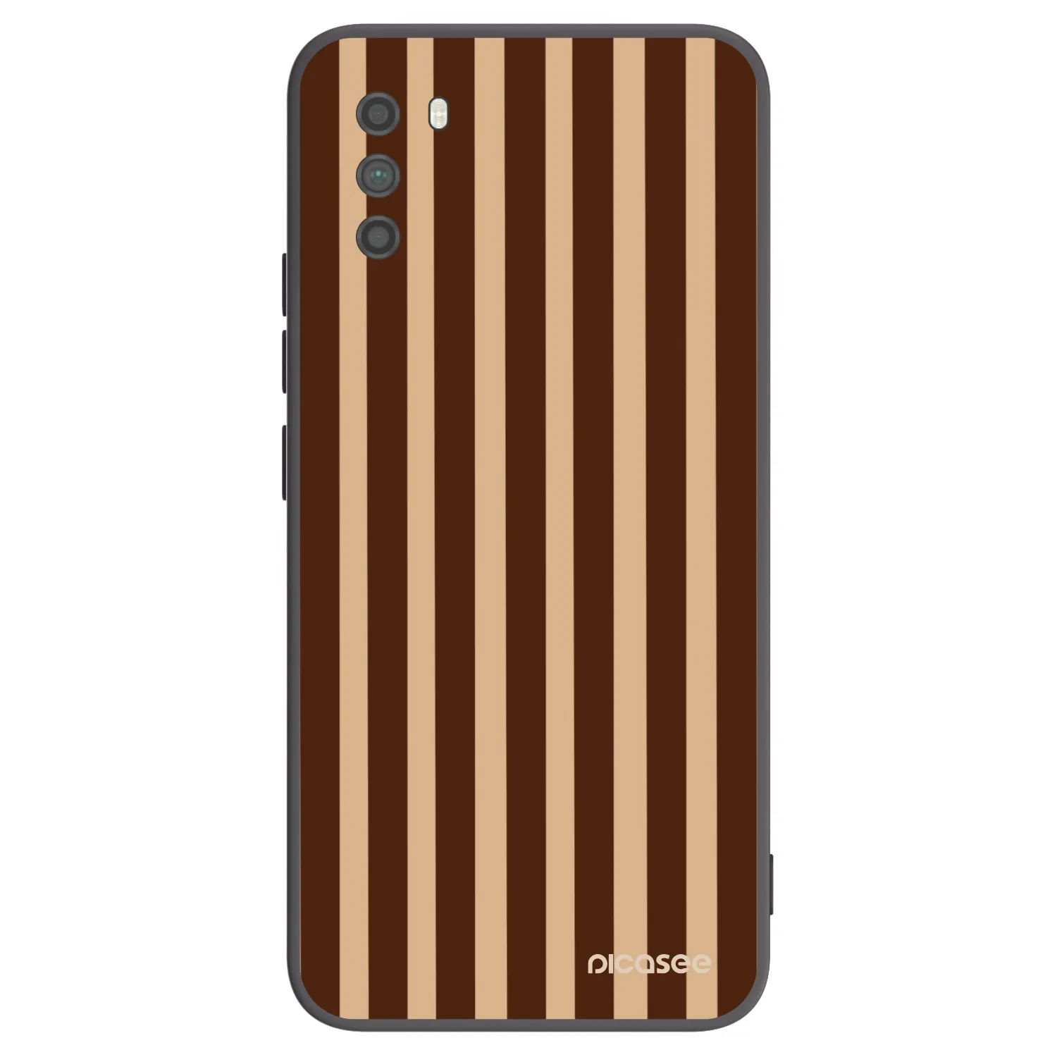 Picasee silikonový černý obal pro Xiaomi Poco M3 - Brown lines