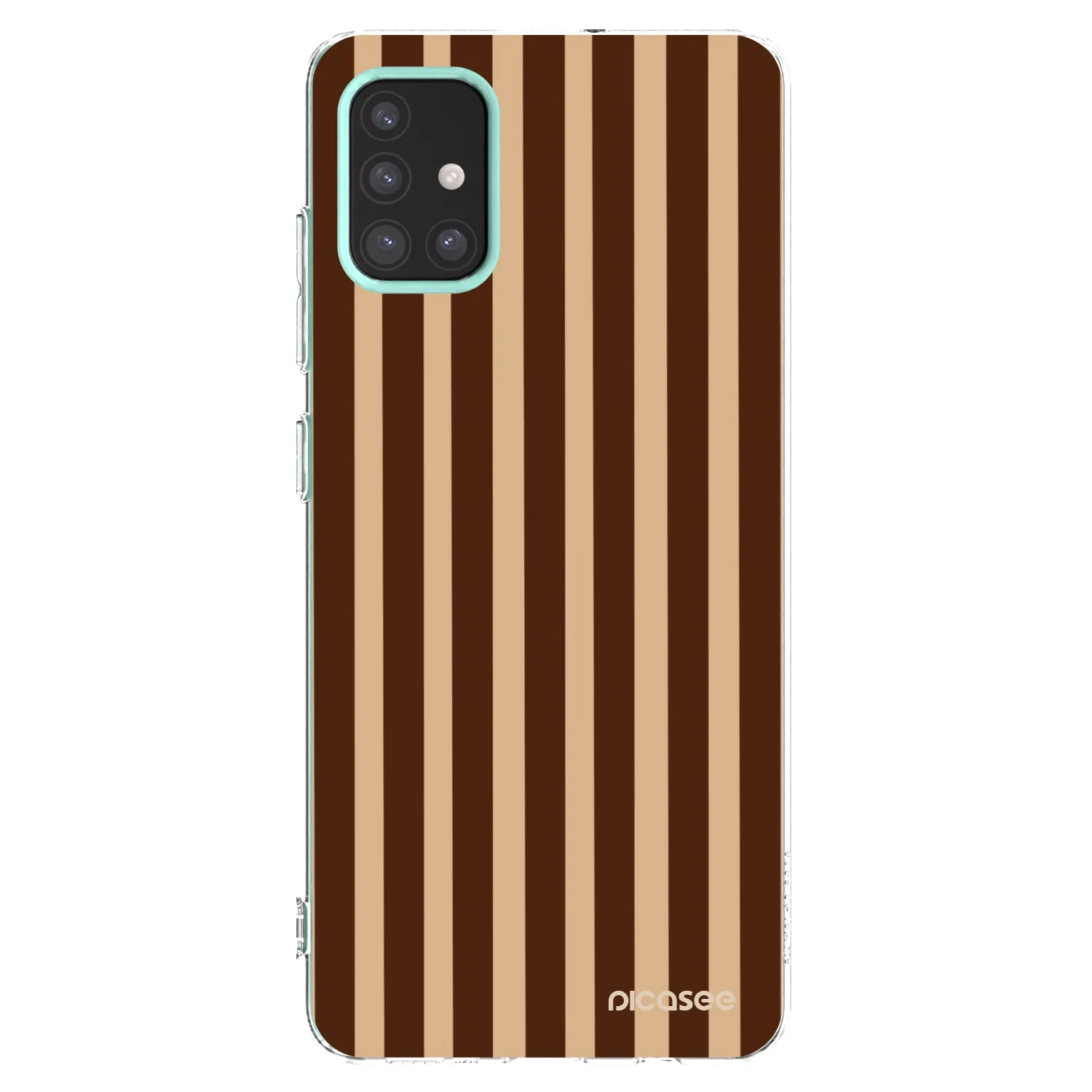 Picasee silikonový průhledný obal pro Samsung Galaxy M31s - Brown lines