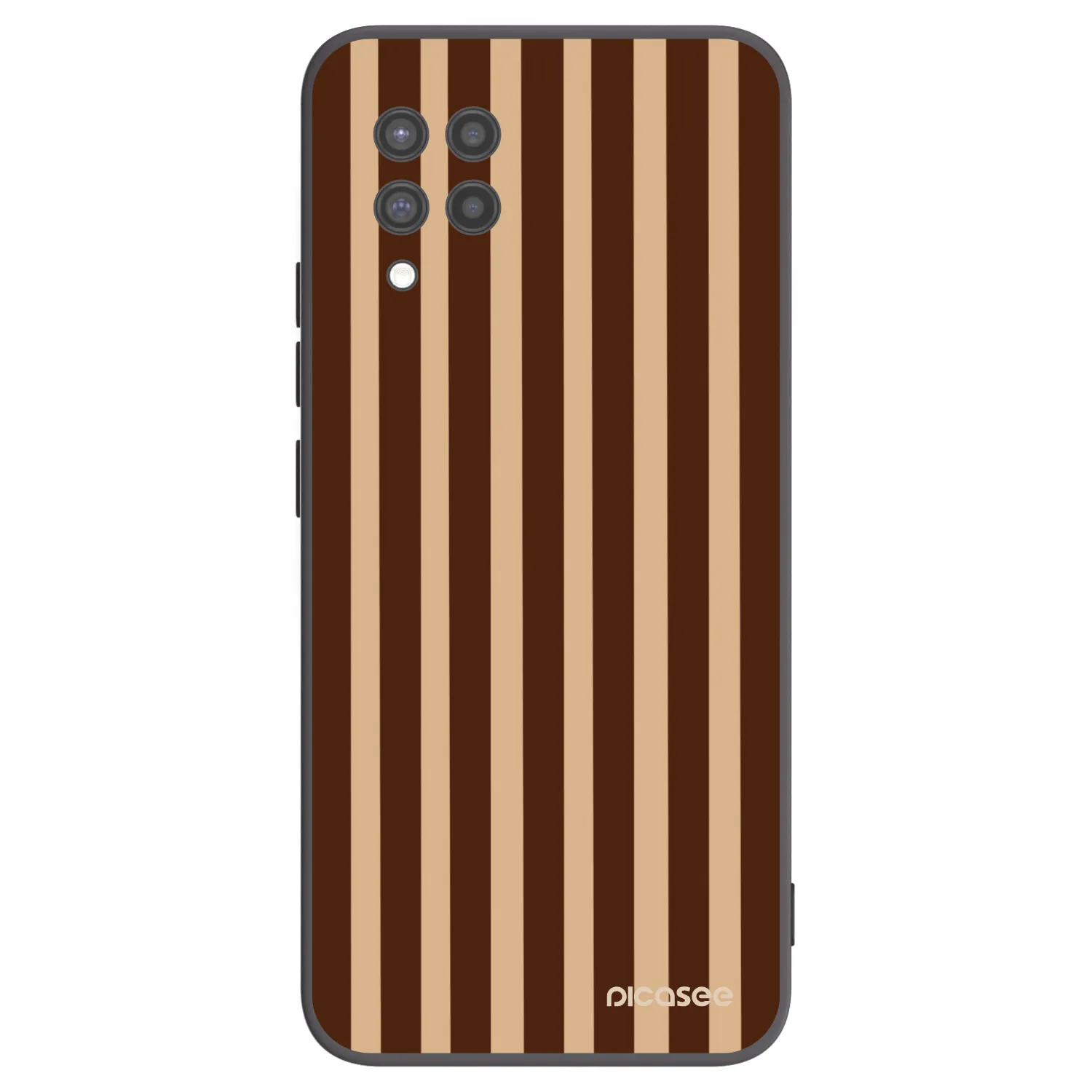 Picasee silikonový černý obal pro Samsung Galaxy A42 A426B - Brown lines