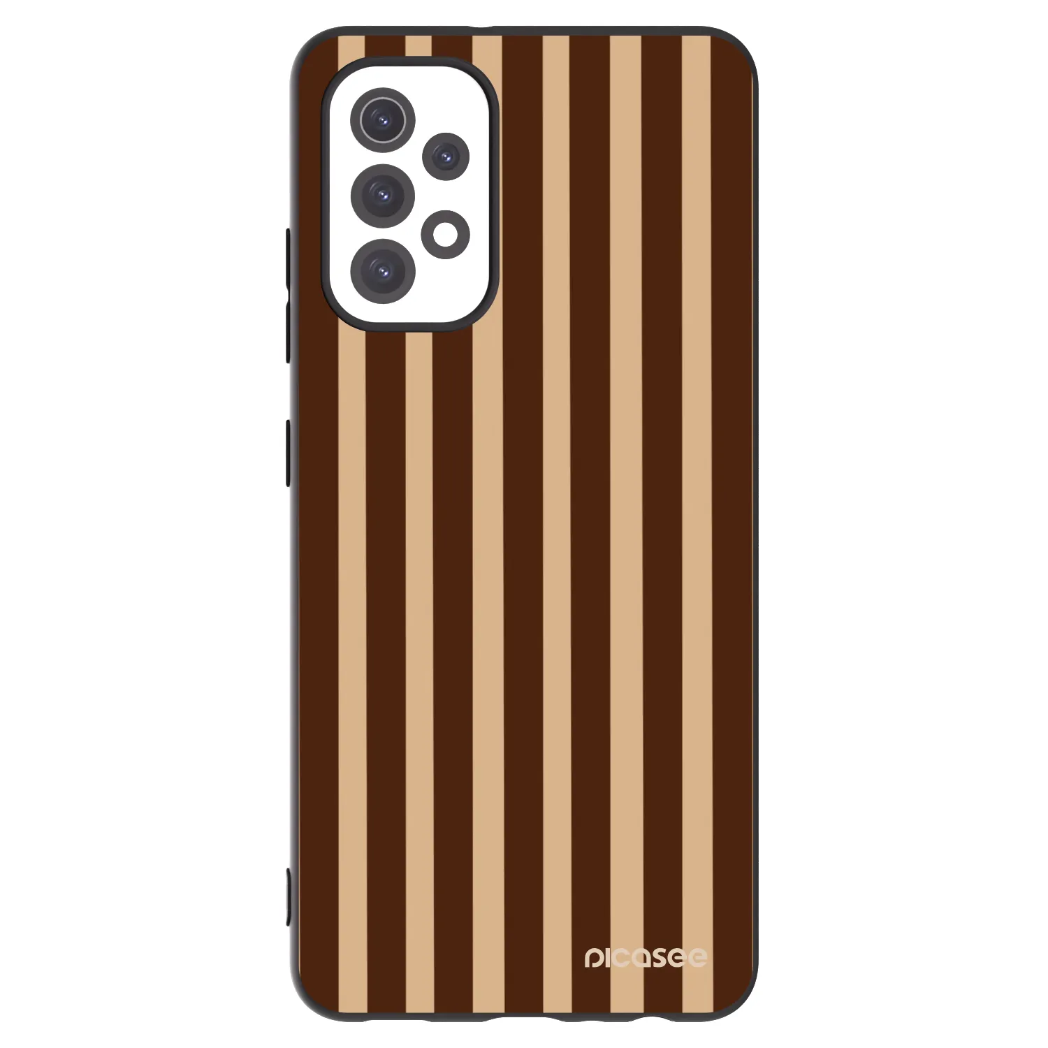 Picasee silikonový černý obal pro Samsung Galaxy A32 5G A326B - Brown lines