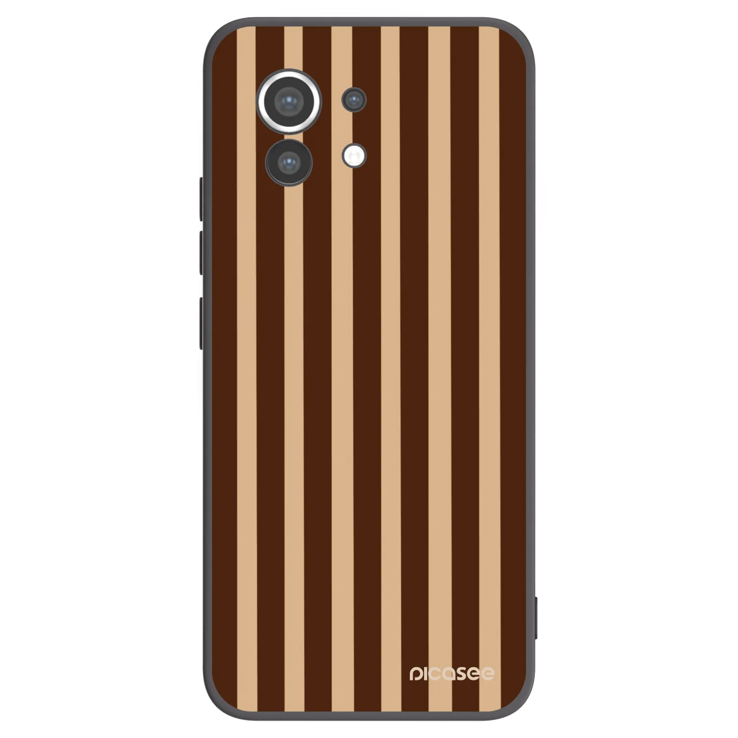 Picasee silikonový černý obal pro Xiaomi Mi 11 - Brown lines