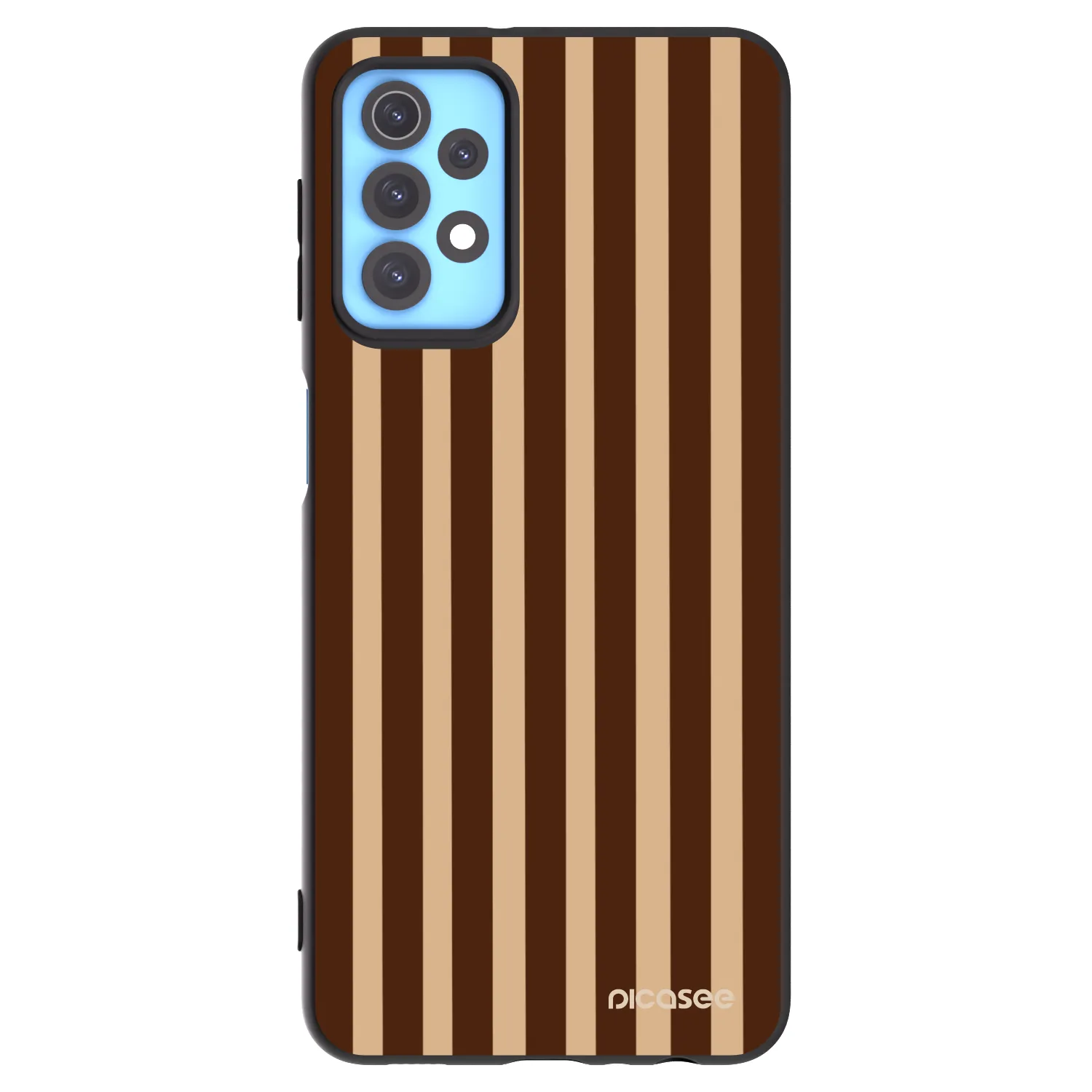 Picasee silikonový černý obal pro Samsung Galaxy A32 4G SM-A325F - Brown lines