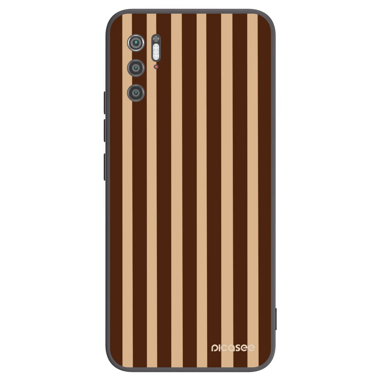 Picasee silikonový černý obal pro Xiaomi Poco M3 Pro 5G - Brown lines