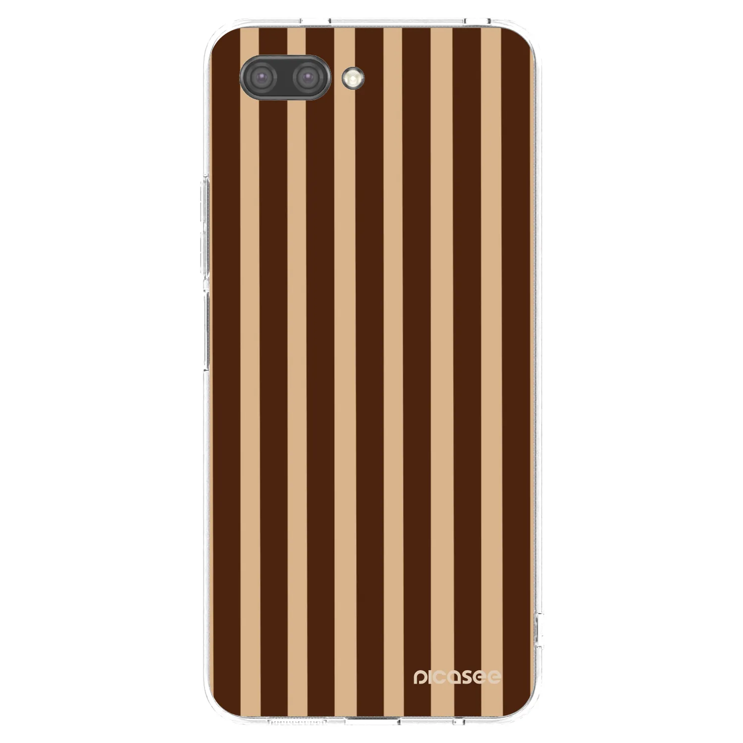 Picasee silikonový průhledný obal pro Honor 10 - Brown lines