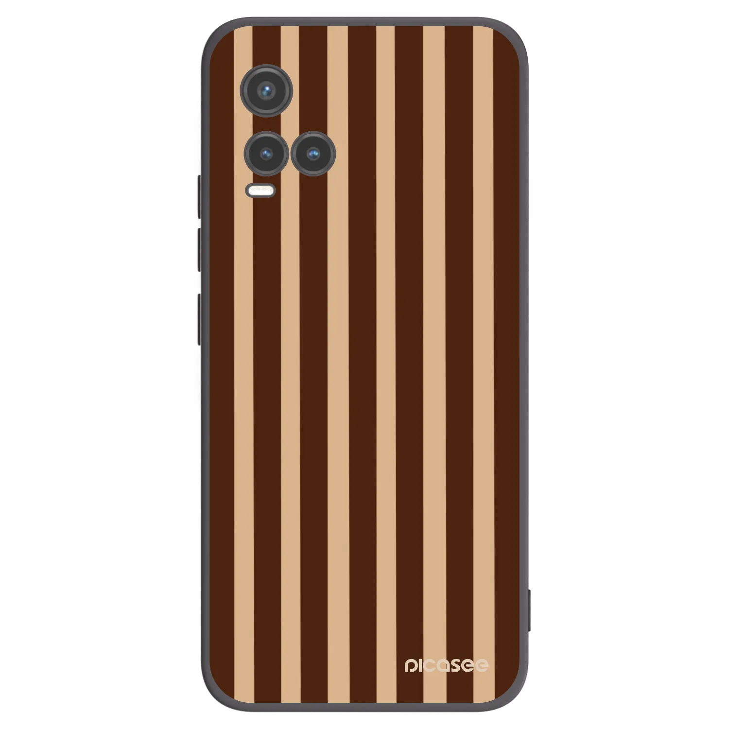Picasee silikonový černý obal pro Vivo Y33s - Brown lines