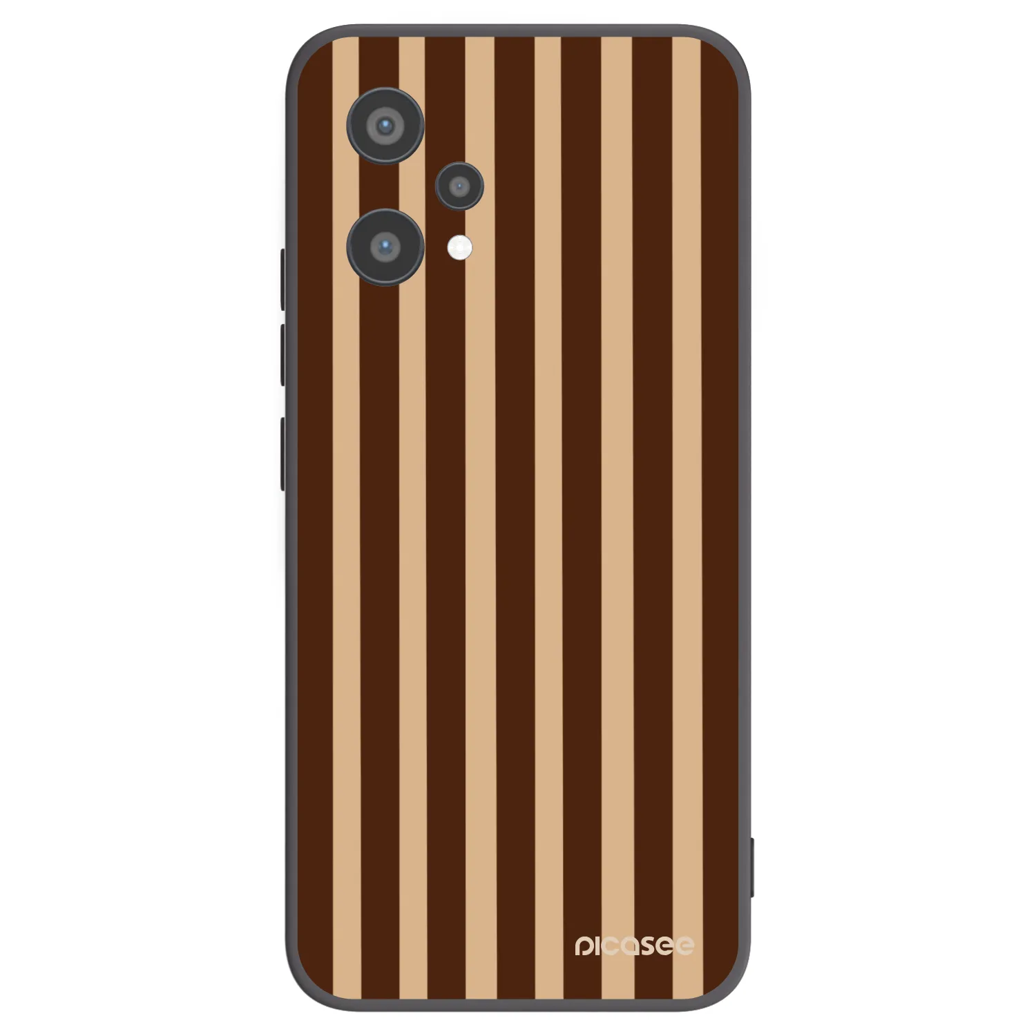 Picasee silikonový černý obal pro Realme 9 Pro 5G - Brown lines