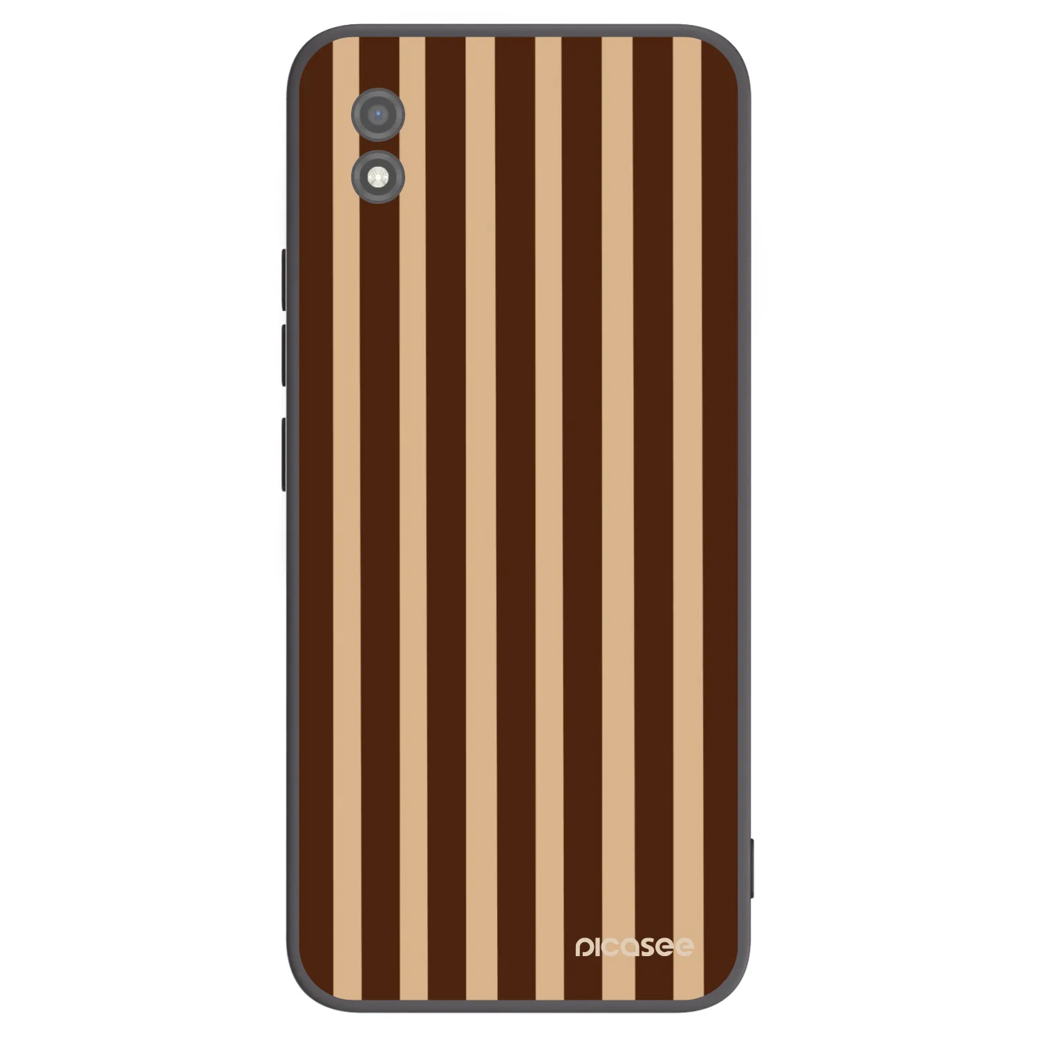 Picasee silikonový černý obal pro Realme C11 (2021) - Brown lines