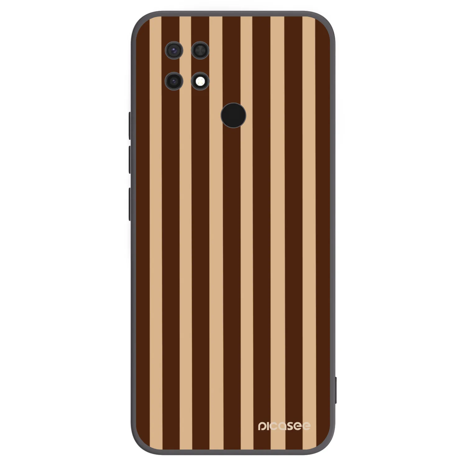 Picasee silikonový černý obal pro Xiaomi Redmi 10C - Brown lines