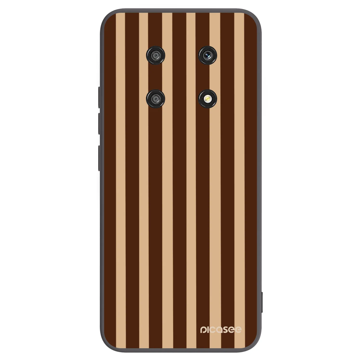 Picasee silikonový černý obal pro Honor Magic4 Lite 5G - Brown lines