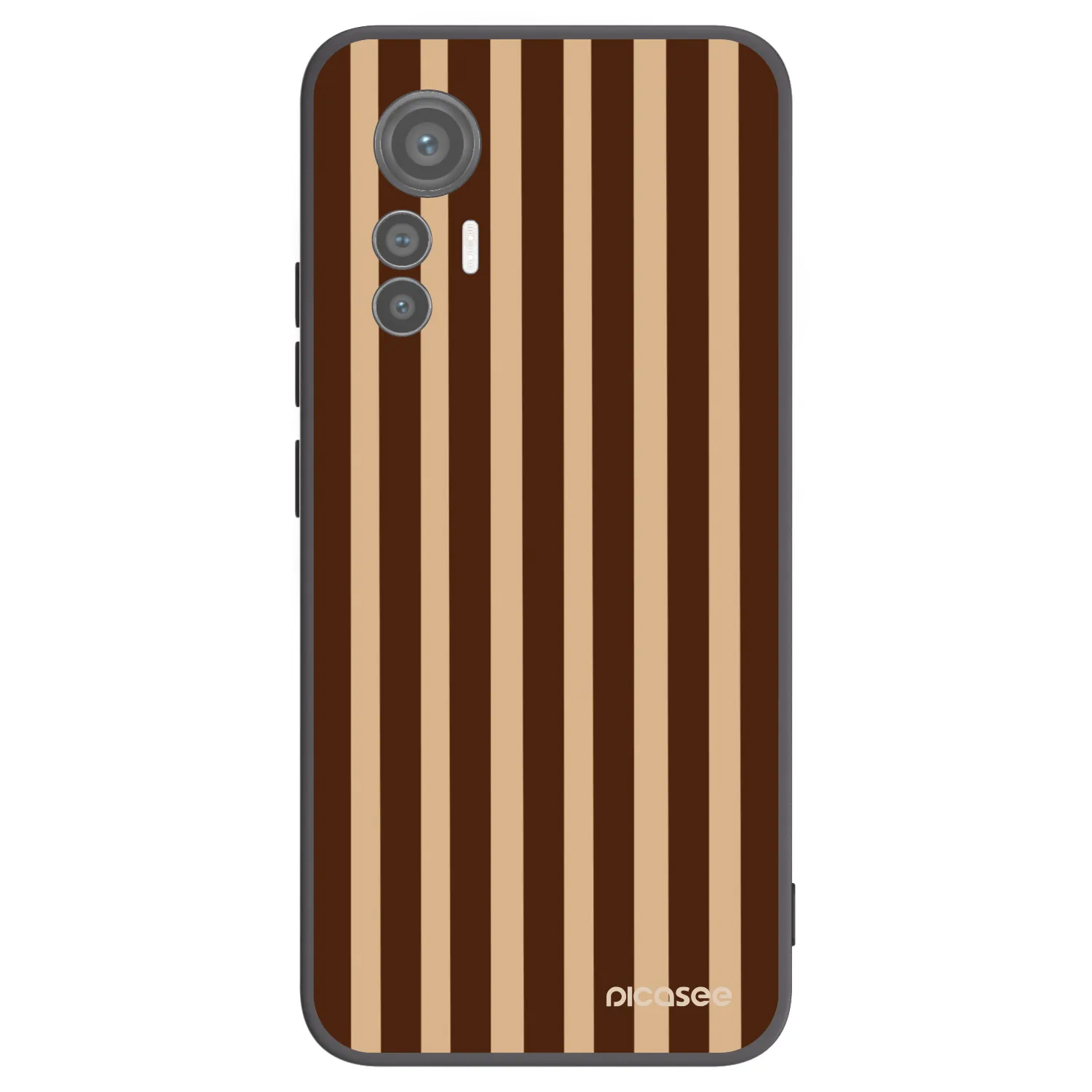 Picasee silikonový černý obal pro Xiaomi 12 Lite - Brown lines