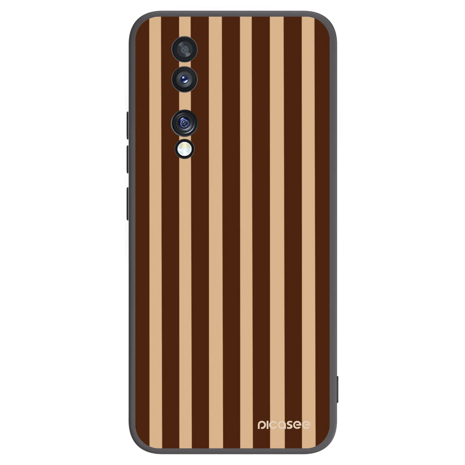 Picasee silikonový černý obal pro Honor 70 - Brown lines