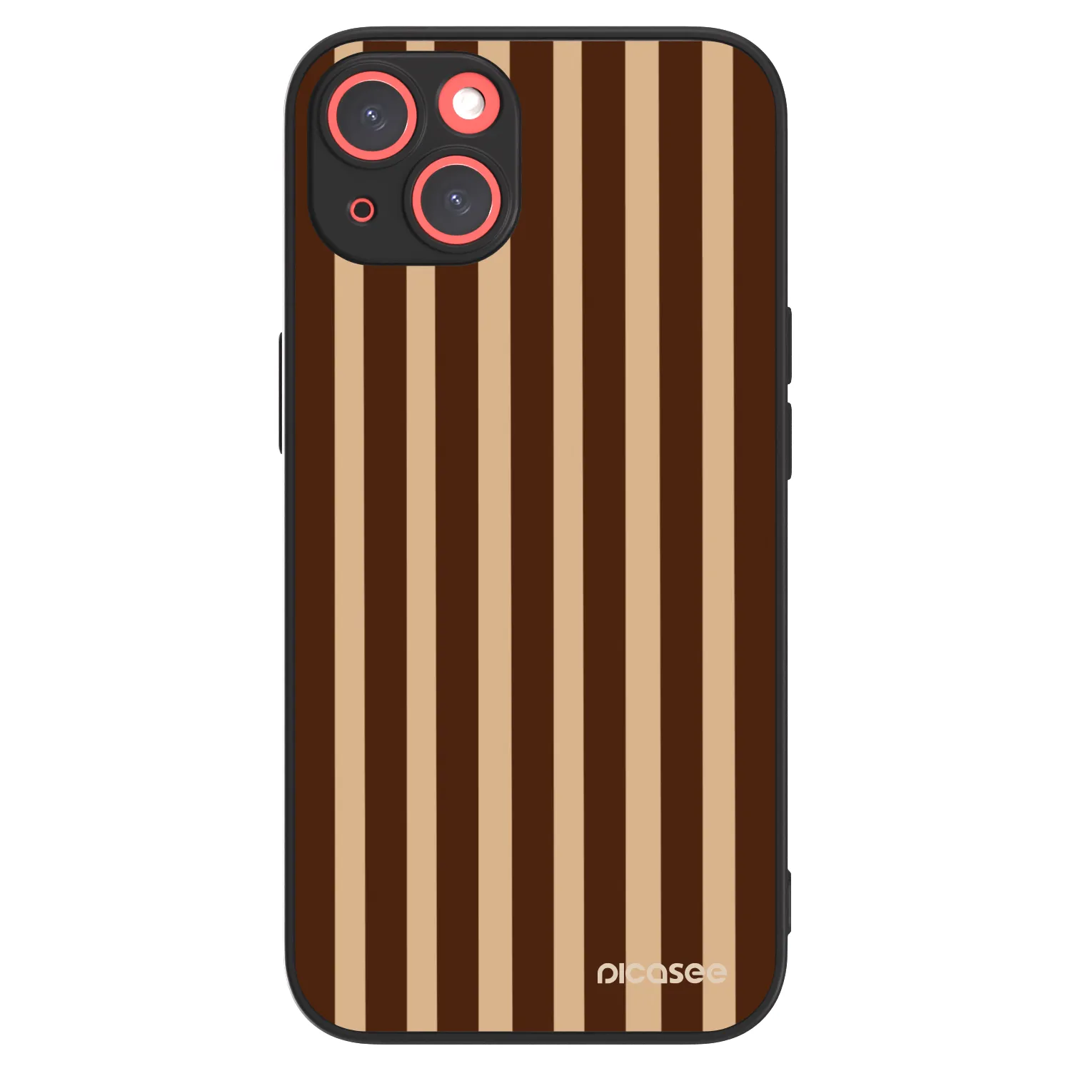 Picasee ULTIMATE CASE MagSafe pro Apple iPhone 13 - Brown lines
