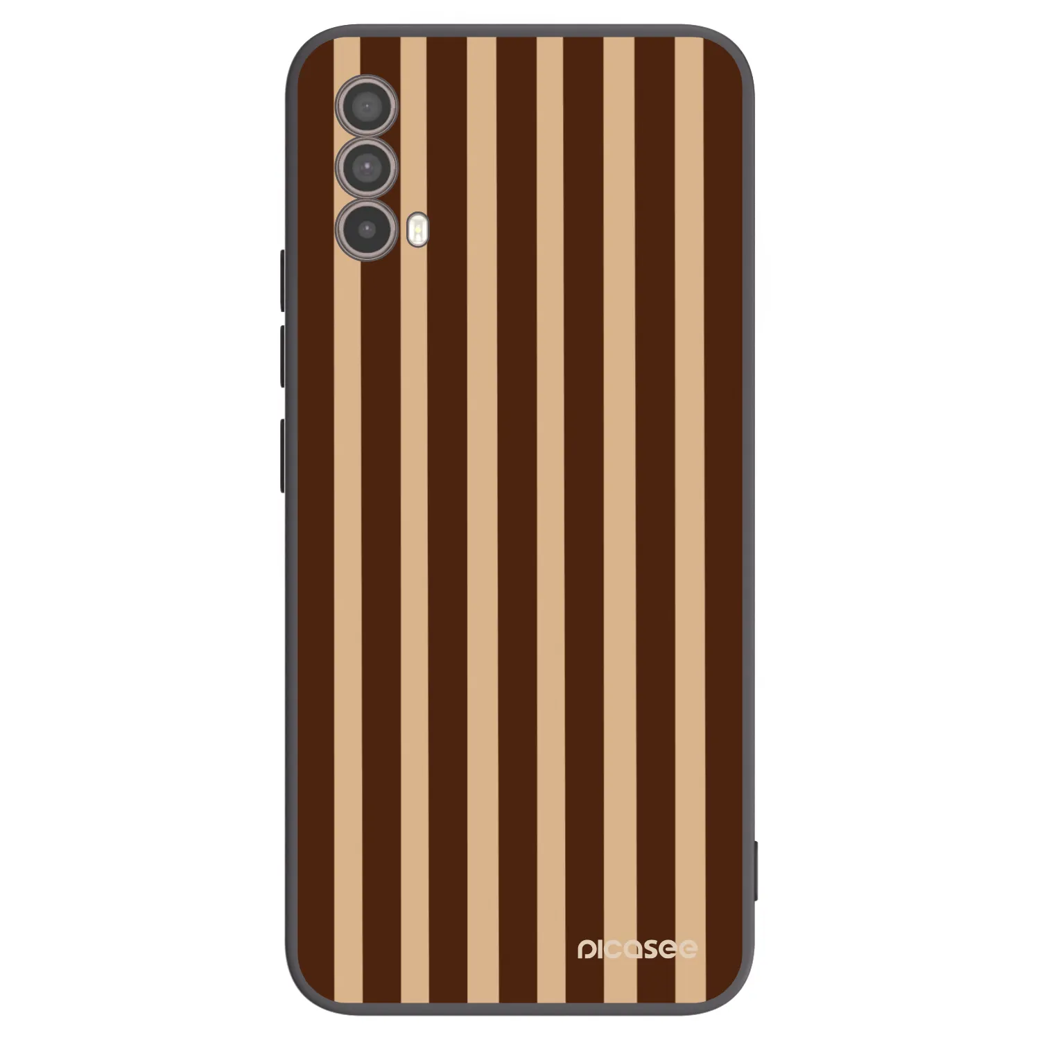 Picasee silikonový černý obal pro Motorola Moto E40 - Brown lines