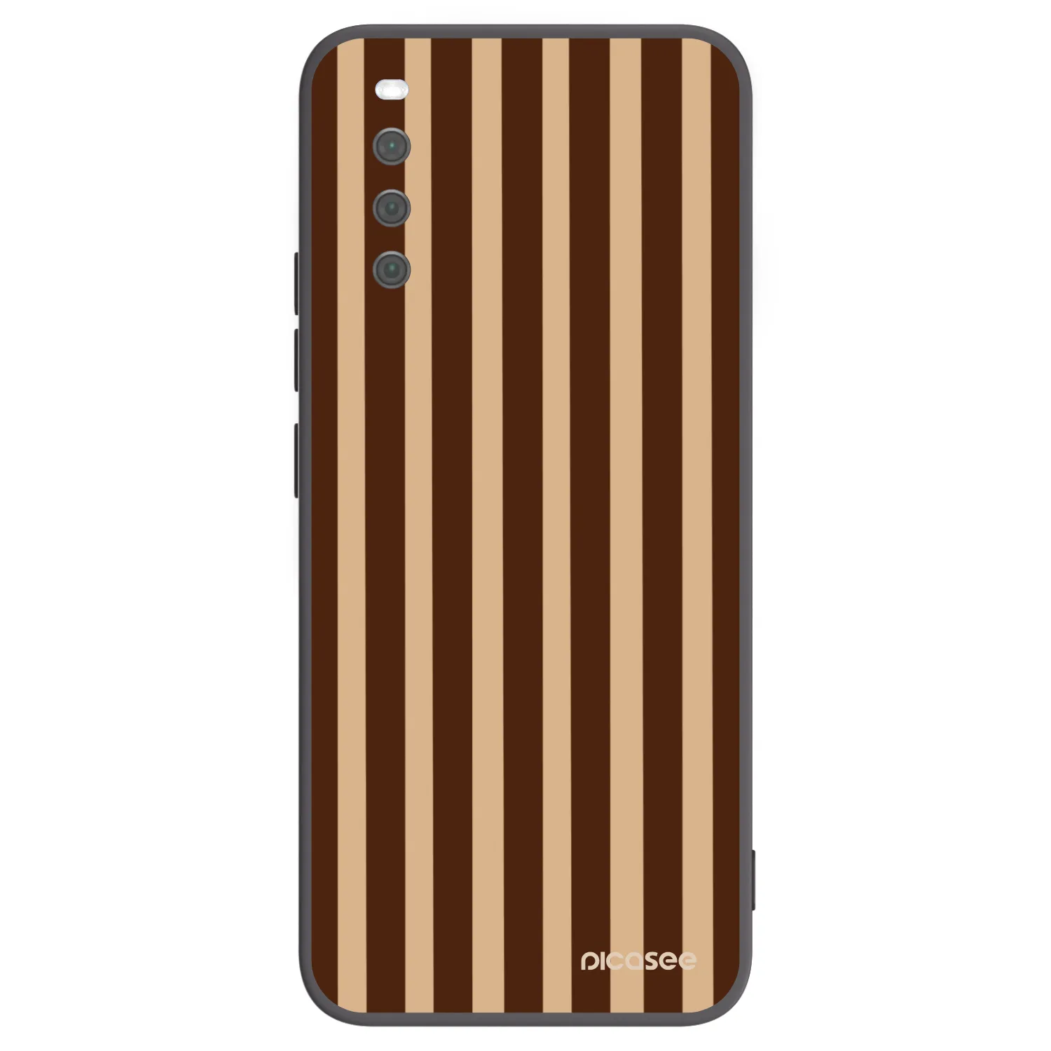 Picasee silikonový černý obal pro Sony Xperia 10 III - Brown lines