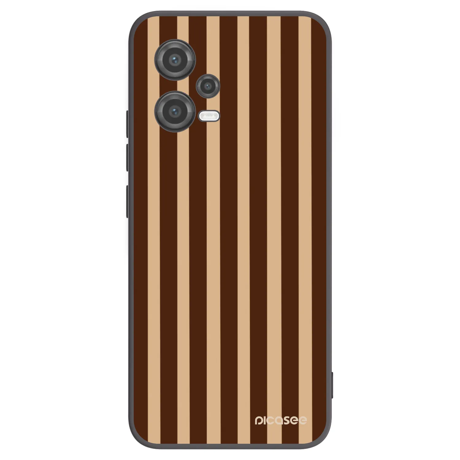 Picasee silikonový černý obal pro Xiaomi Poco X5 - Brown lines