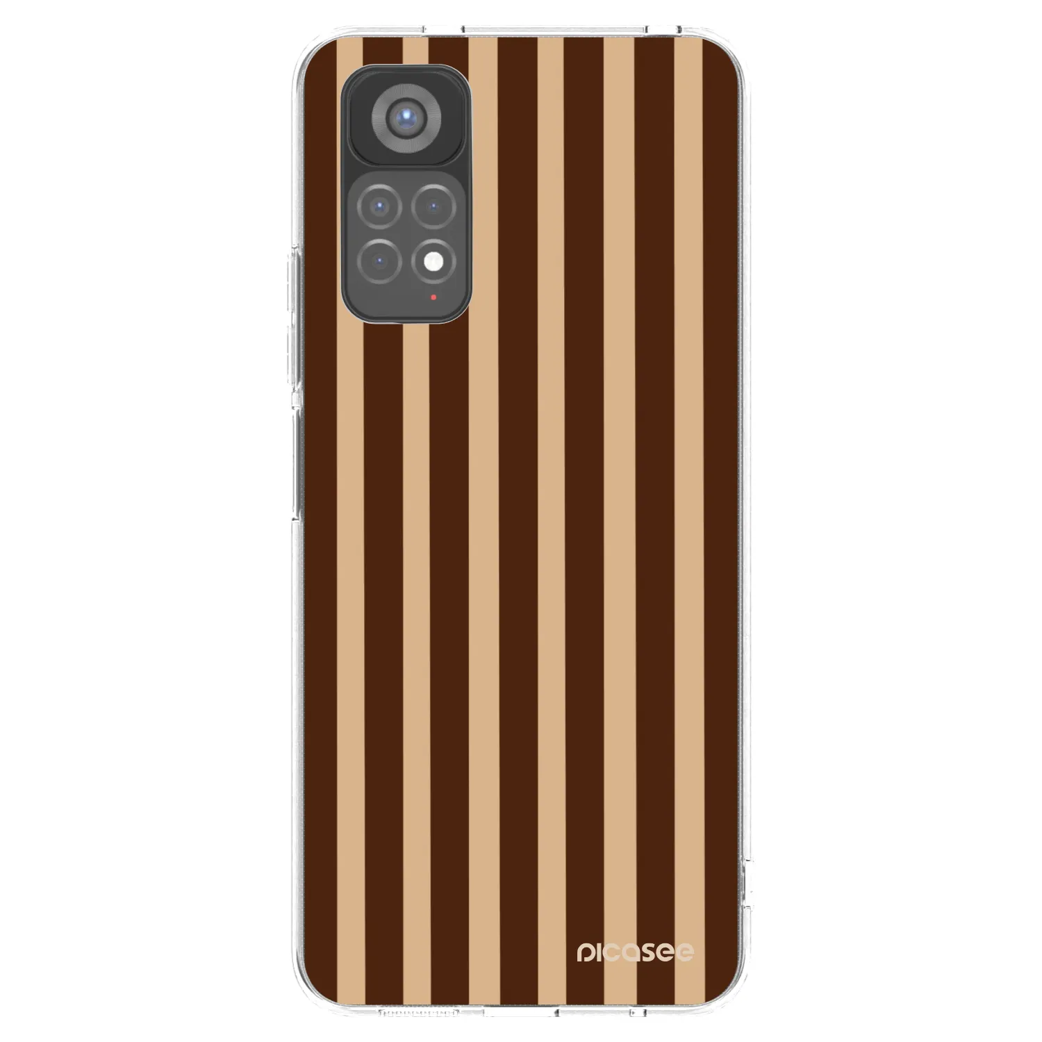 Picasee silikonový průhledný obal pro Xiaomi Redmi Note 11S 5G - Brown lines