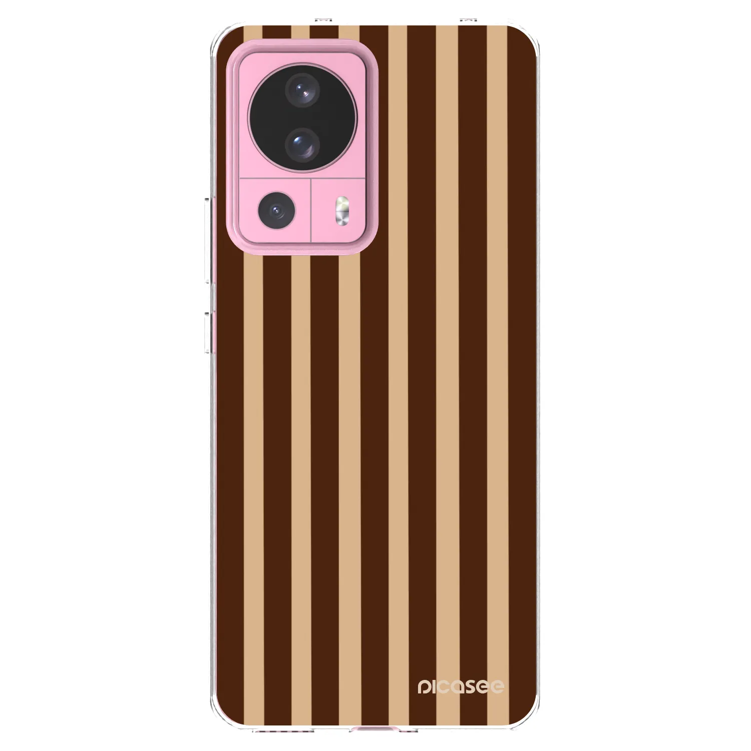 Picasee silikonový průhledný obal pro Xiaomi 13 Lite - Brown lines