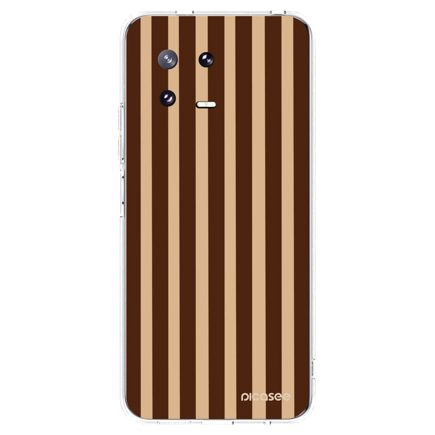 Picasee silikonový průhledný obal pro Xiaomi 13 Pro - Brown lines