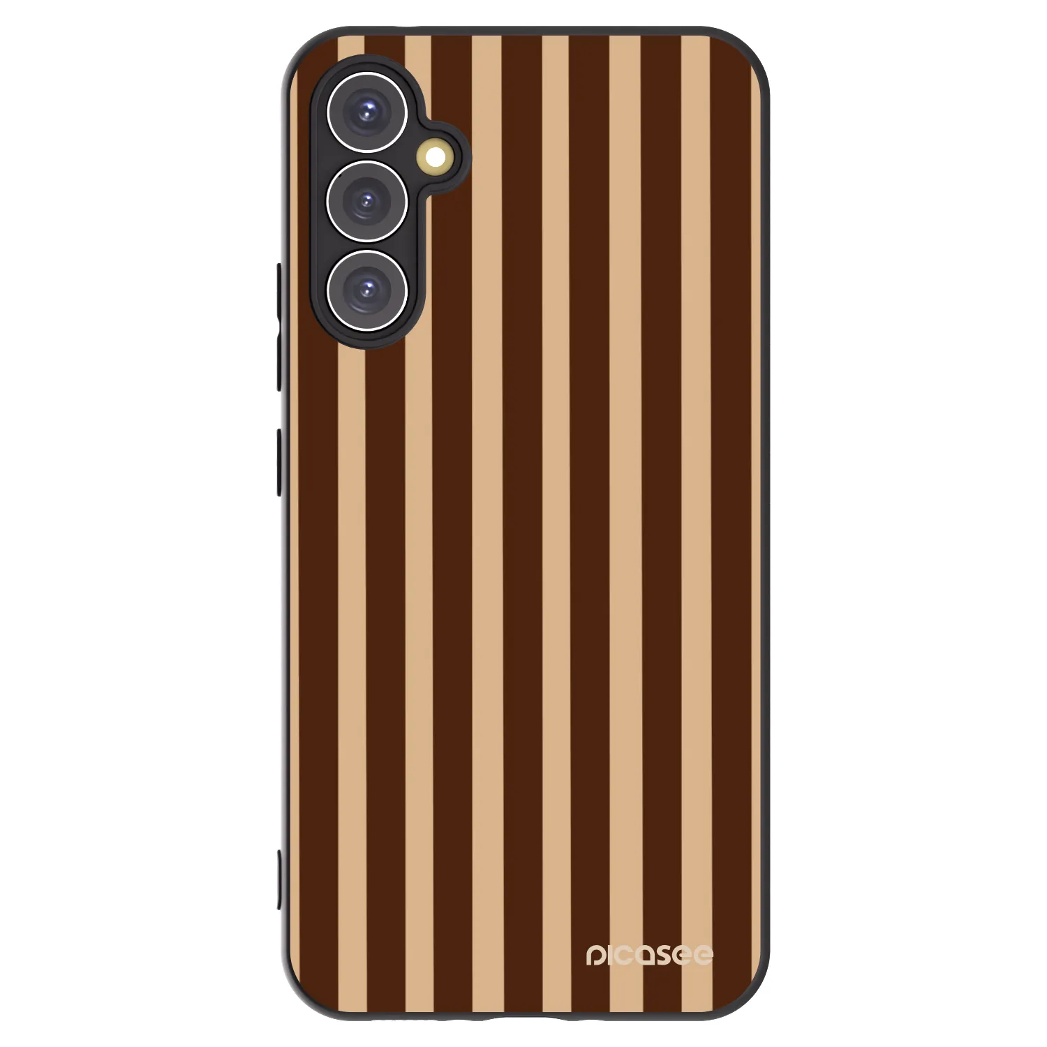 Picasee silikonový černý obal pro Samsung Galaxy A34 5G A346B - Brown lines