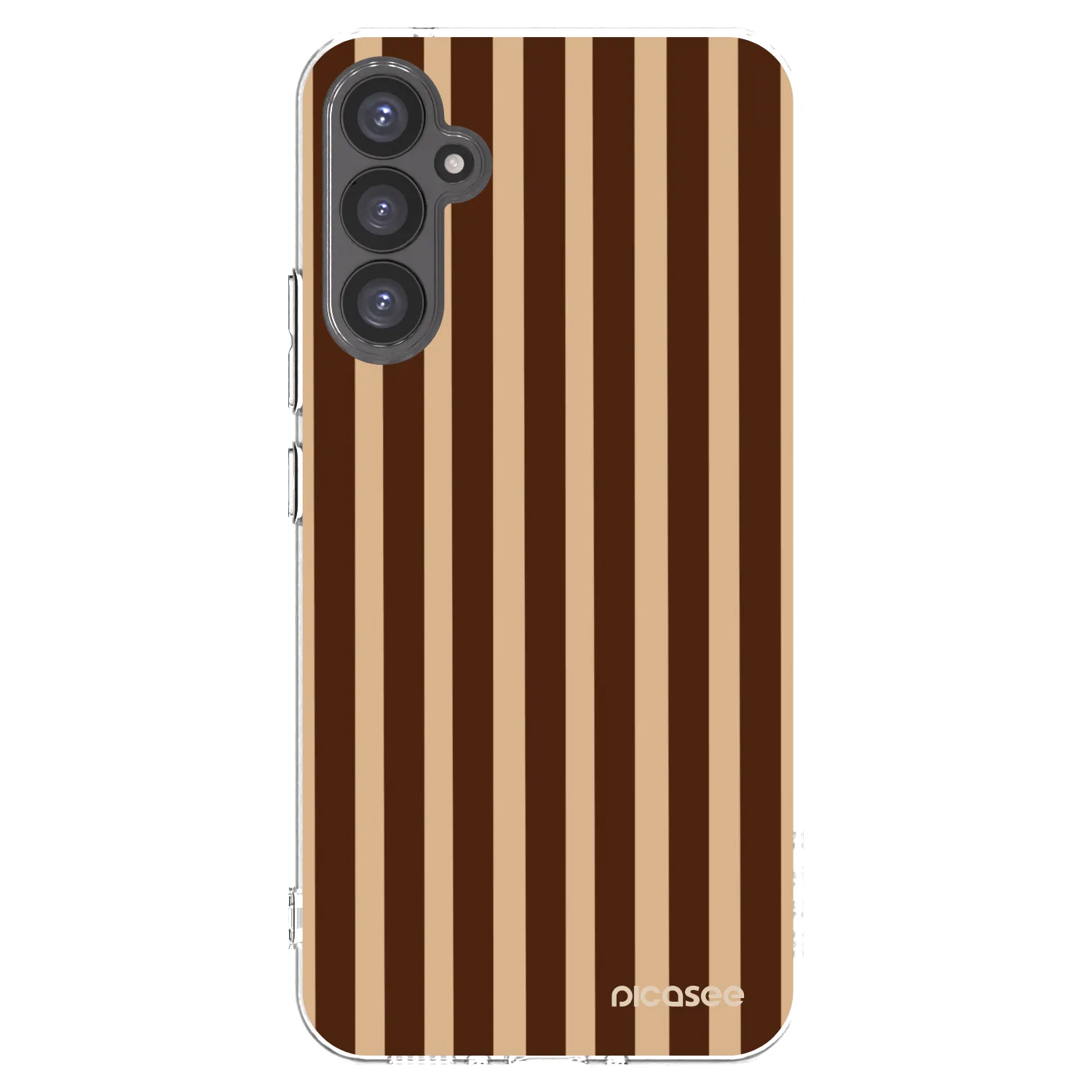 Picasee silikonový průhledný obal pro Samsung Galaxy A34 5G A346B - Brown lines