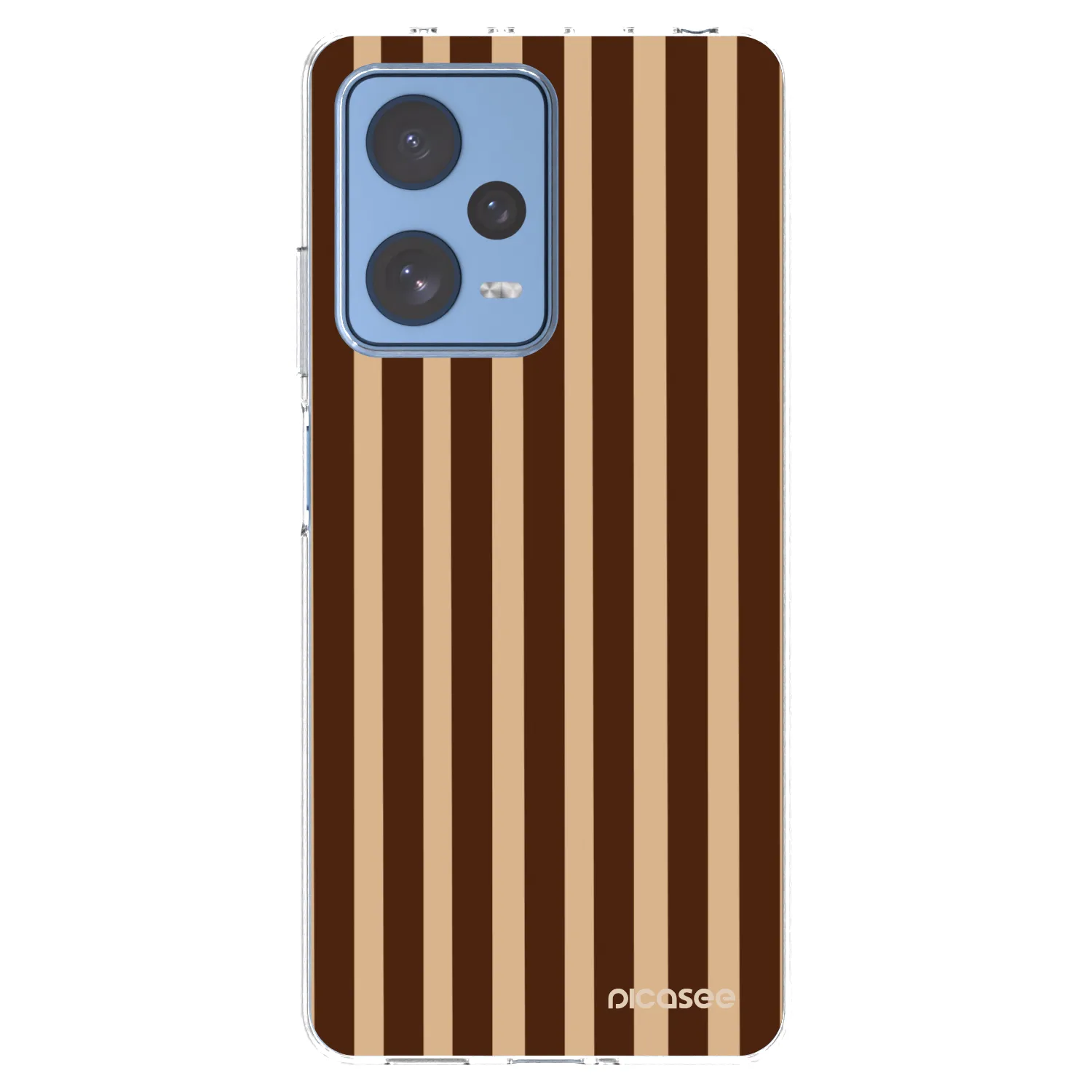 Picasee silikonový průhledný obal pro Xiaomi Redmi Note 12 Pro 5G - Brown lines
