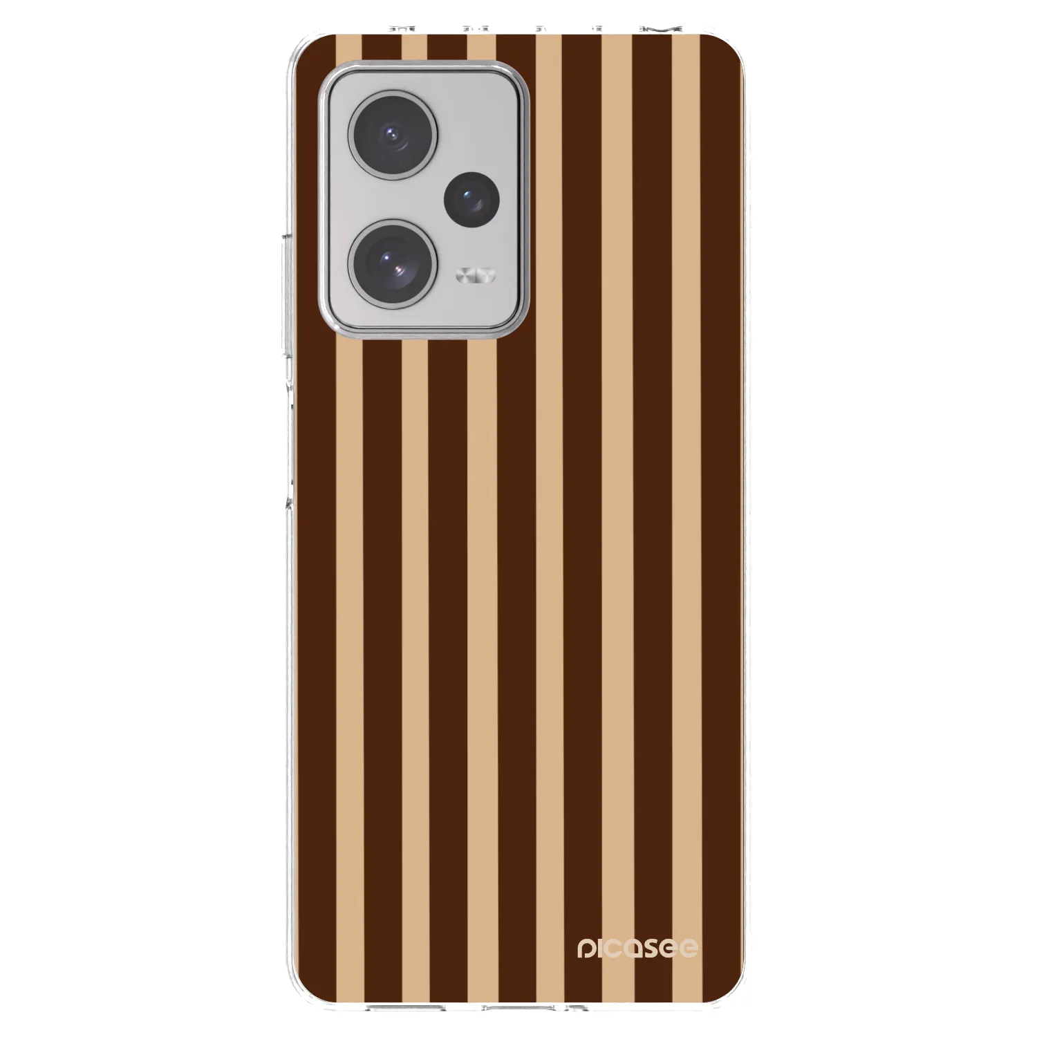 Picasee silikonový průhledný obal pro Xiaomi Redmi Note 12 Pro+ 5G - Brown lines