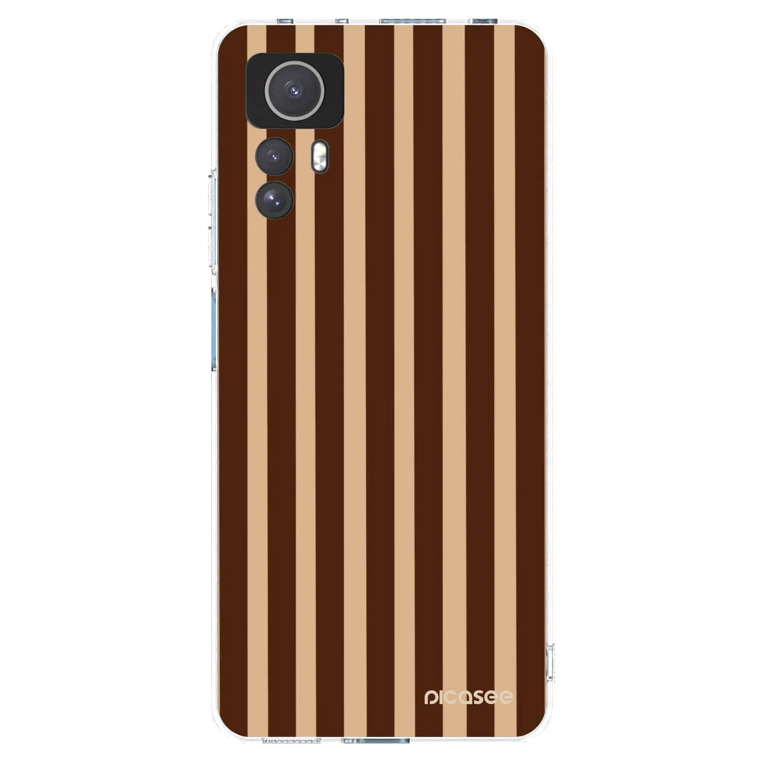 Picasee silikonový průhledný obal pro Xiaomi Redmi Note 12S - Brown lines