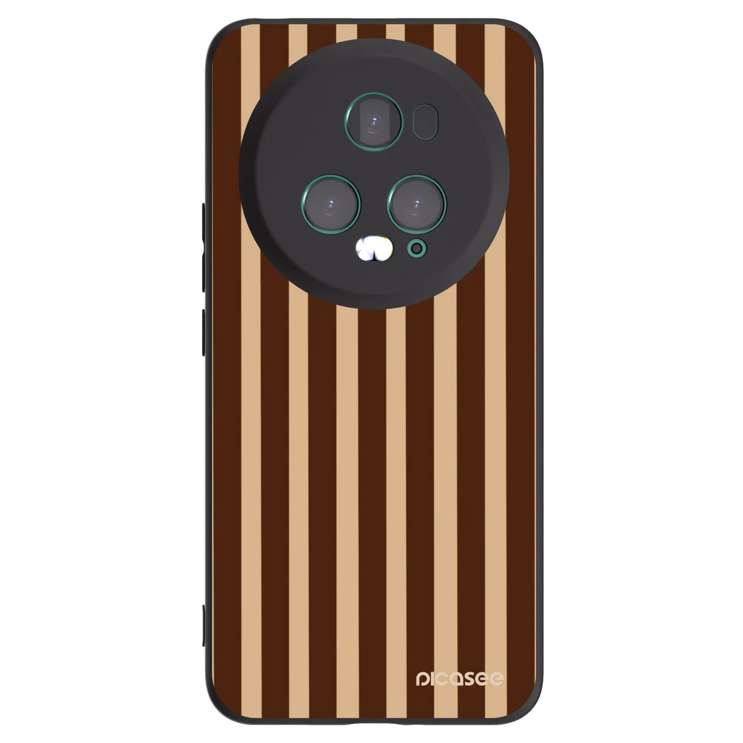Picasee silikonový černý obal pro Honor Magic5 Pro - Brown lines