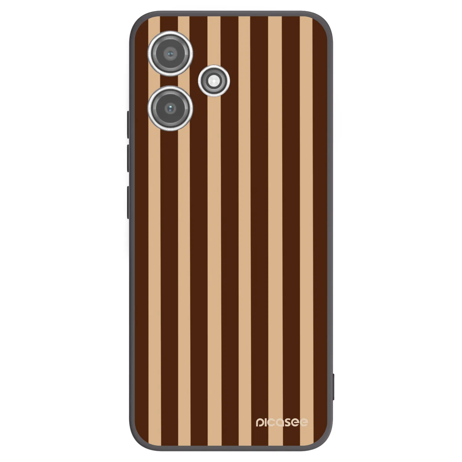 Picasee silikonový černý obal pro Xiaomi Redmi 12 5G - Brown lines