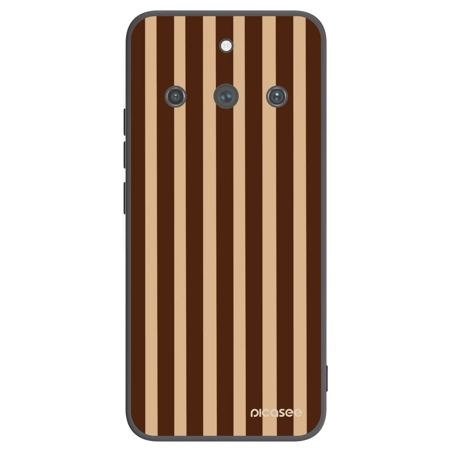 Picasee silikonový černý obal pro Realme 11 Pro+ - Brown lines