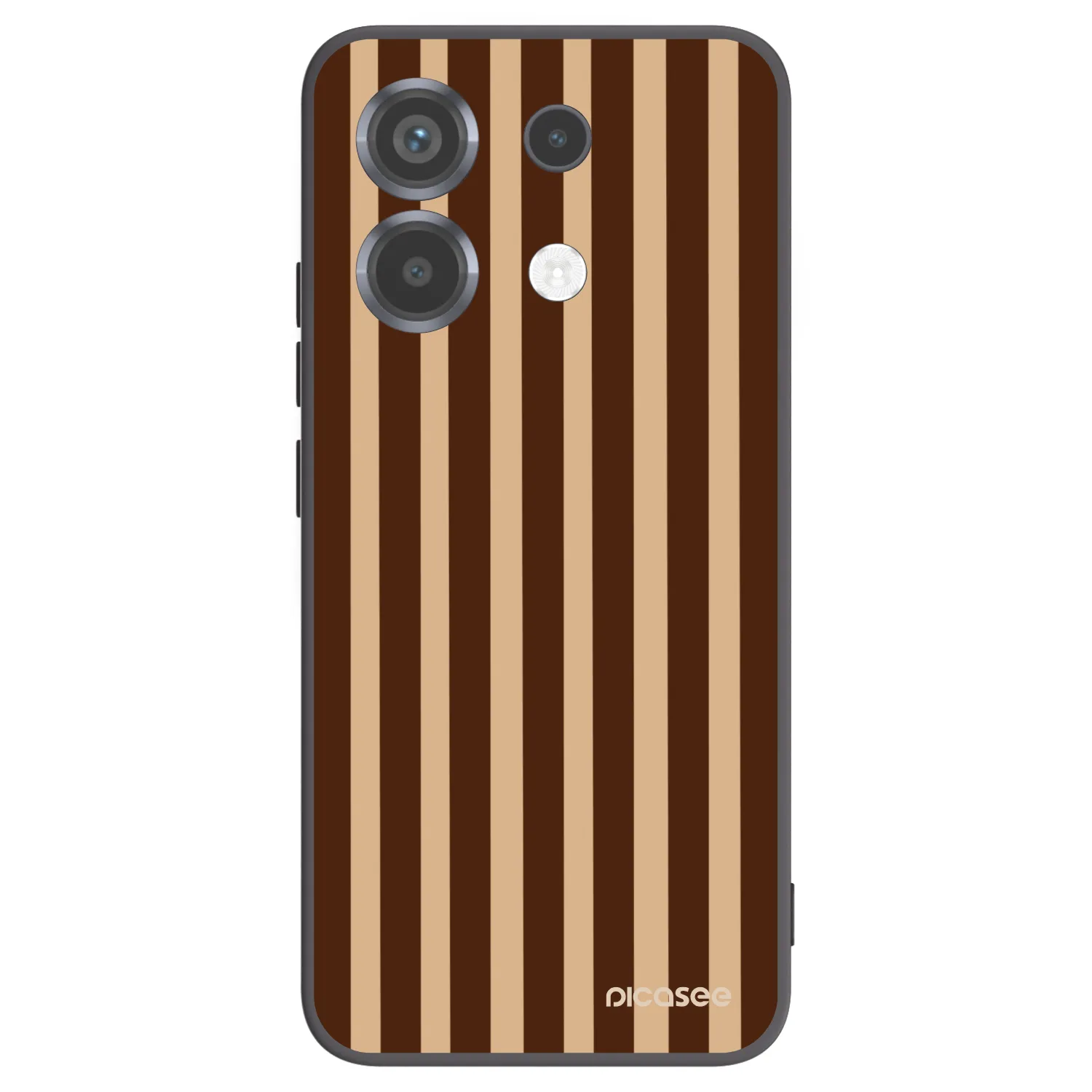 Picasee silikonový černý obal pro Xiaomi Poco X6 - Brown lines