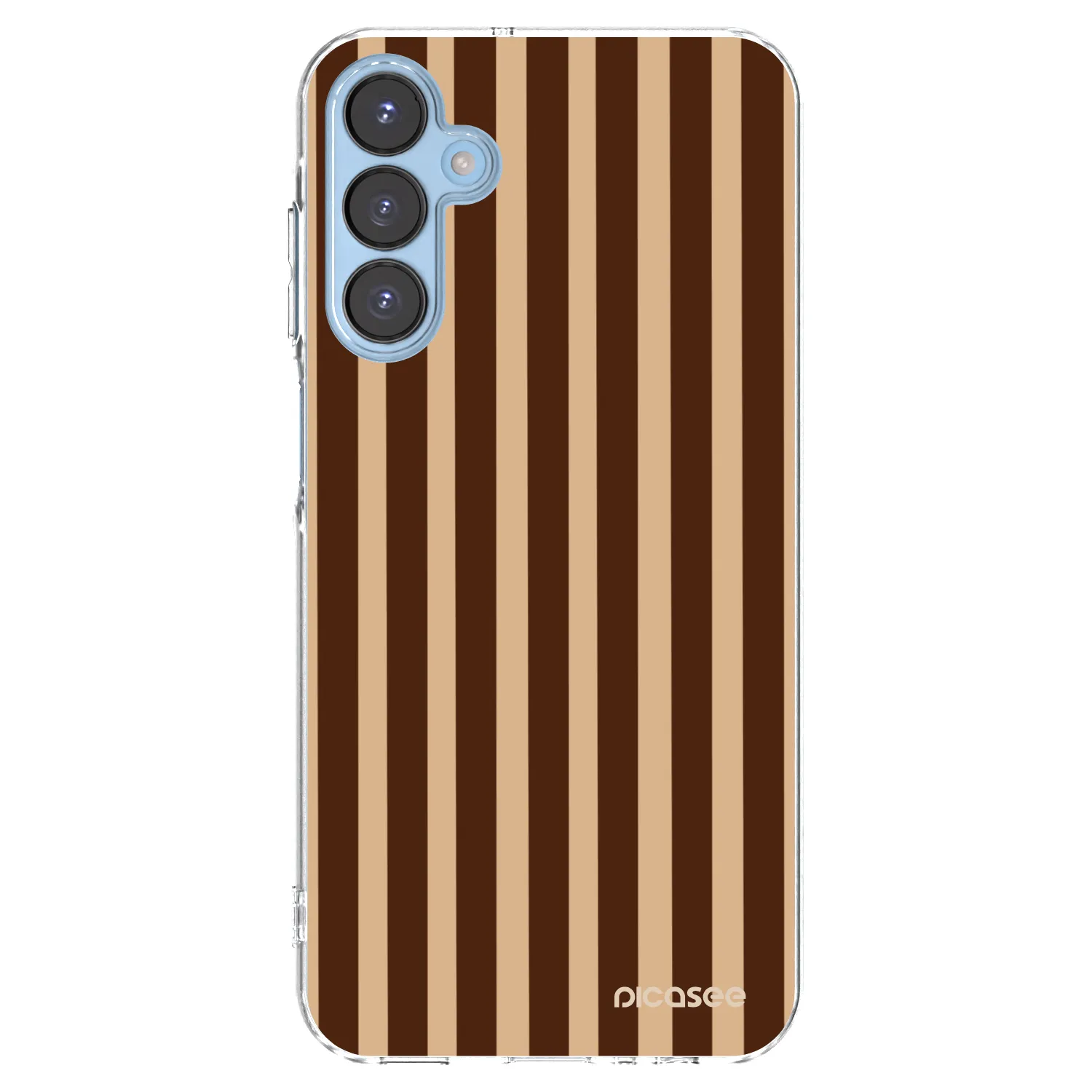 Picasee silikonový průhledný obal pro Samsung Galaxy A15 A156B 5G - Brown lines